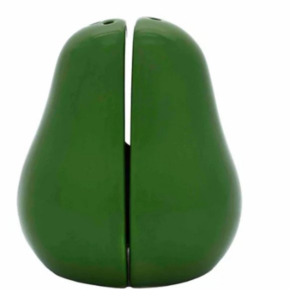 Streamline Avocado Salt & Pepper Ceramic Shaker Set - Picture 2 of 6